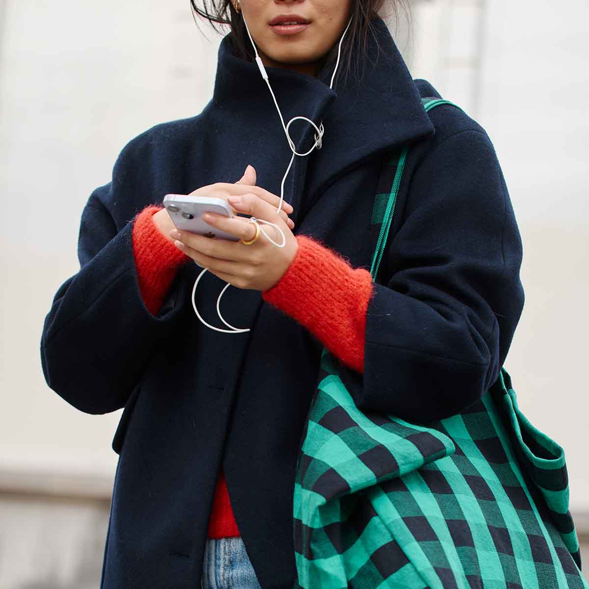The Big Bag | Vichy Green