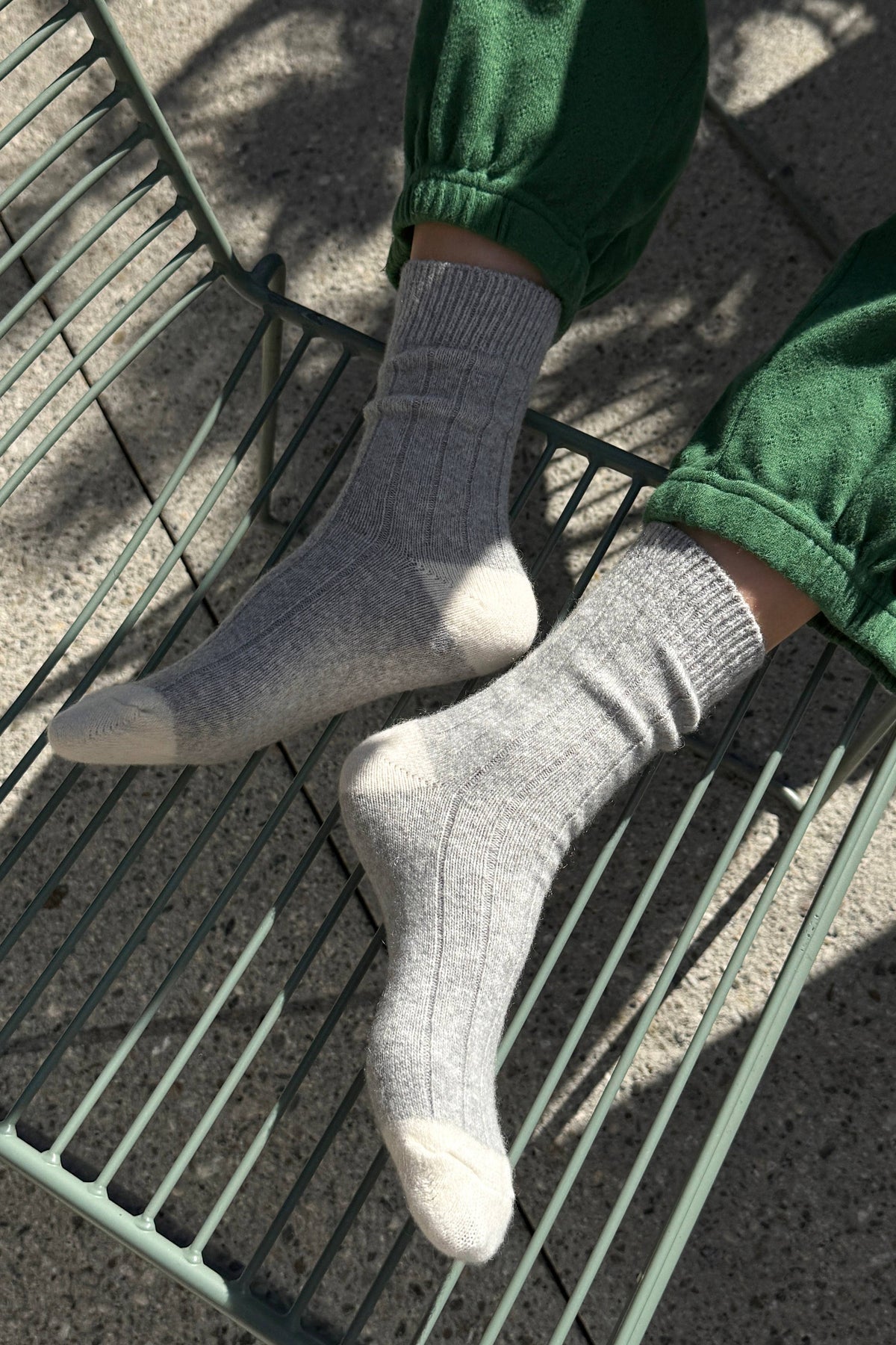 Le Bon Shoppe | Classic Cashmere Socks | Grey Melange