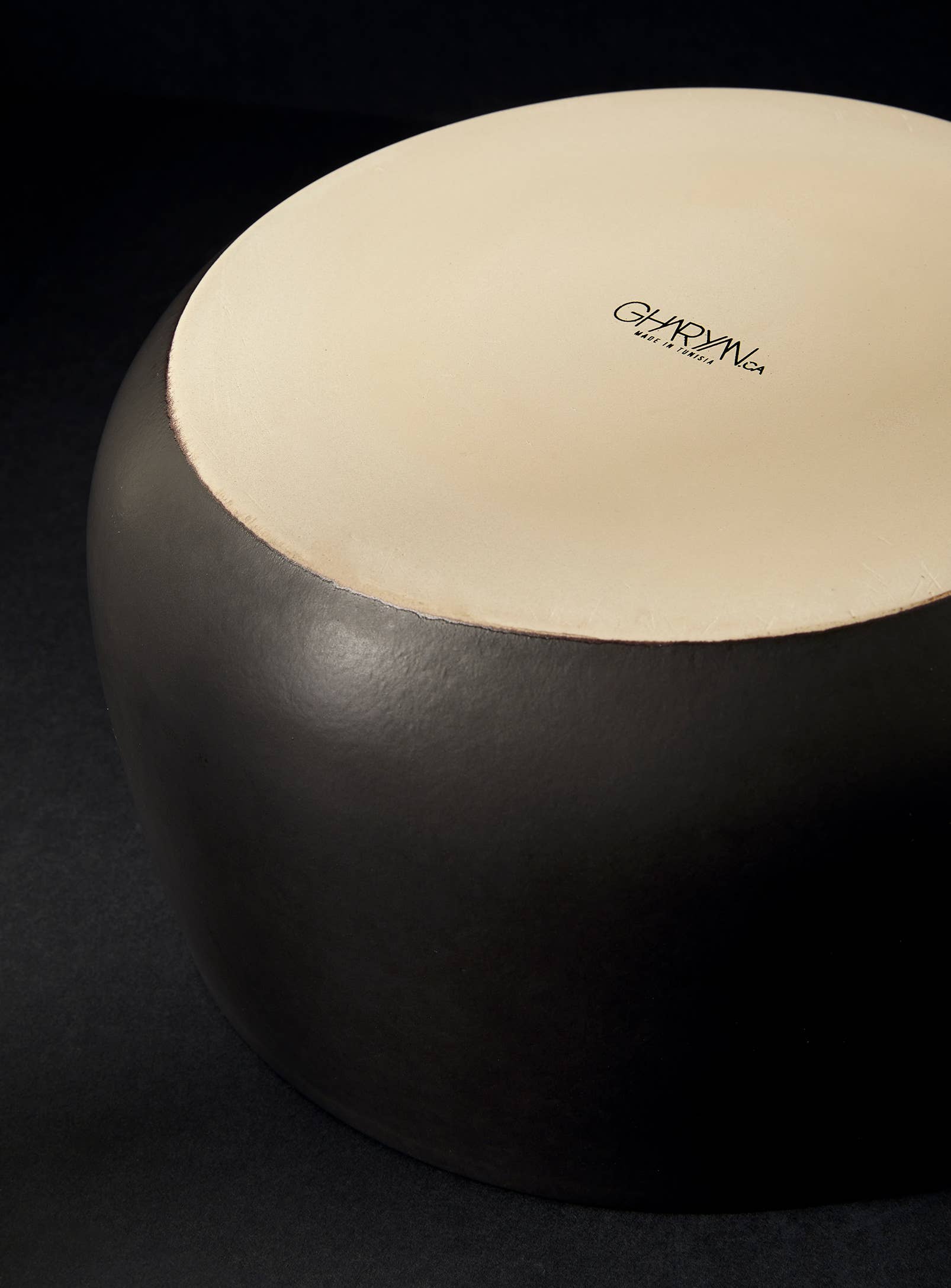 Deep Stoneware Serving Bowl | Matte Black