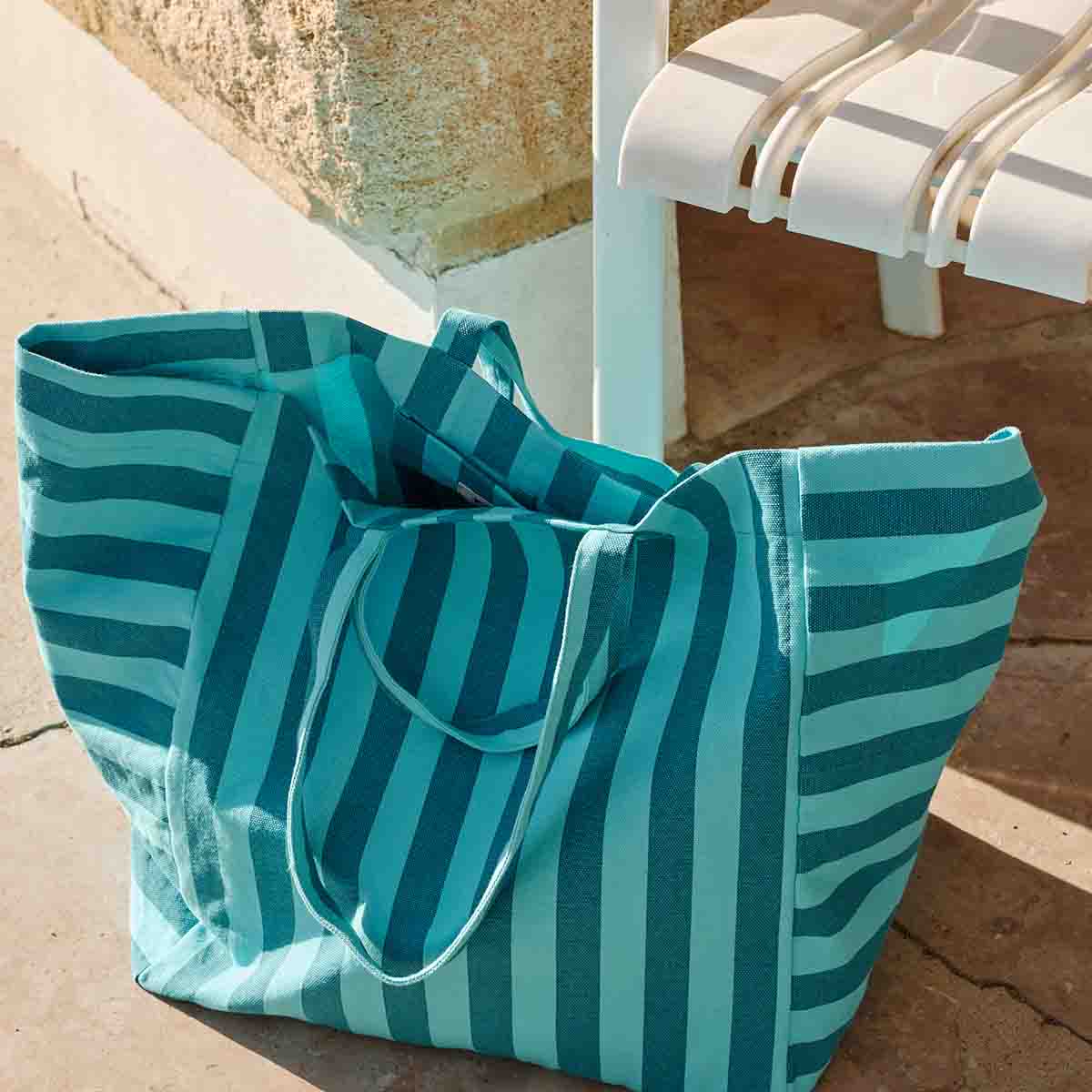 The Big Bag | Capri Blue Tahitian Stripe