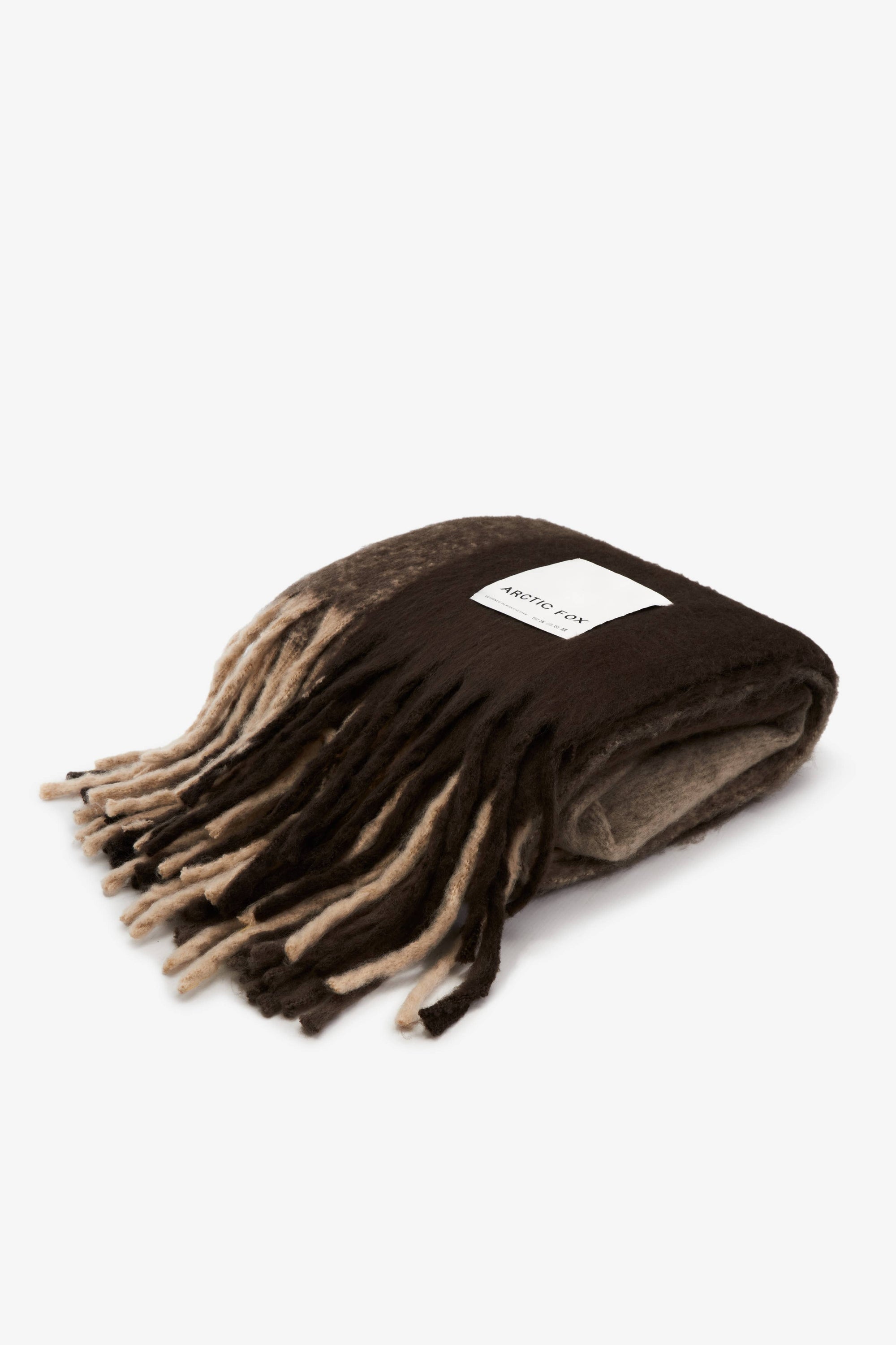 Arctic Fox The Reykjavik Throw - 100% Recycled - Dark Earth Brown