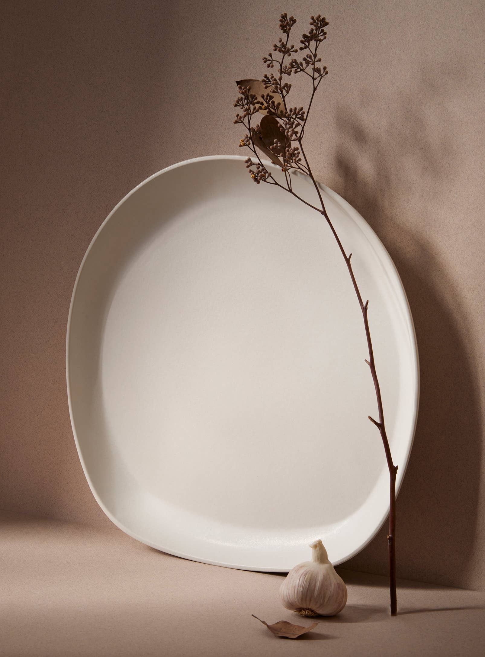 Large Serving Platter | Matte White