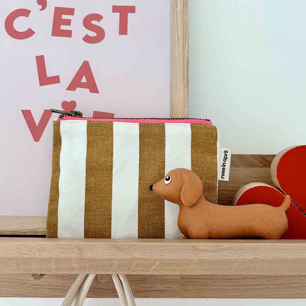 The Mini Purse | Caramel Stripe