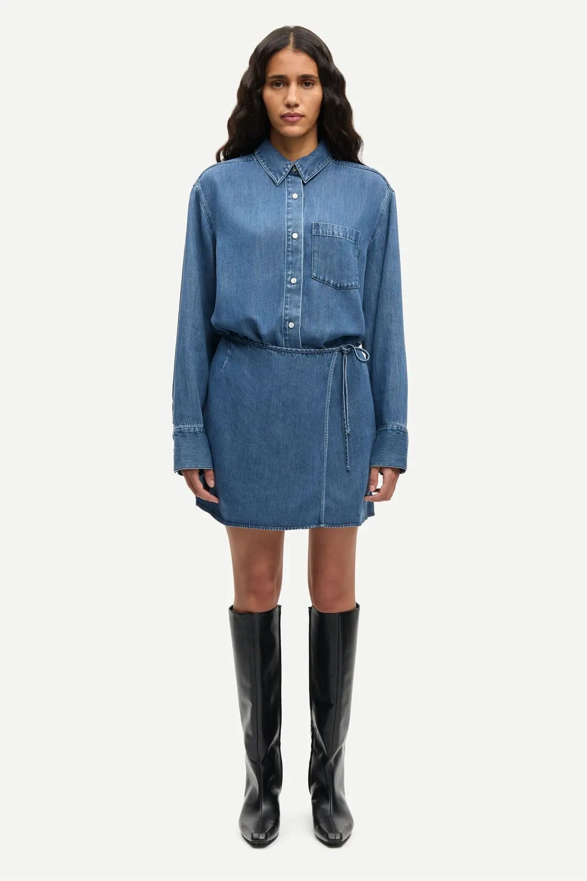 Samsoe Samsoe | Sasky Wrap Dress | Denim
