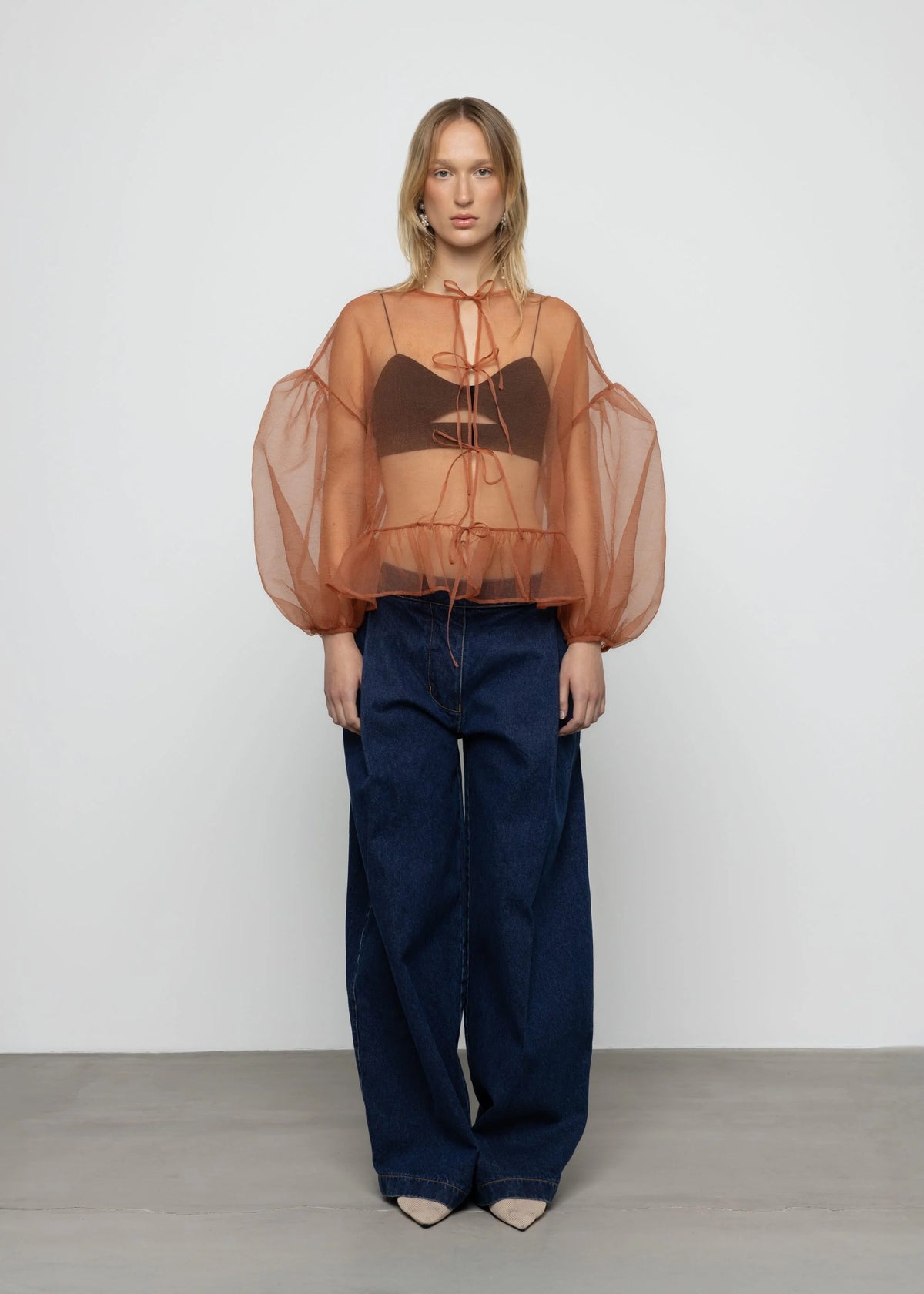 Esthé | Volume Organza Bow Top | Cork