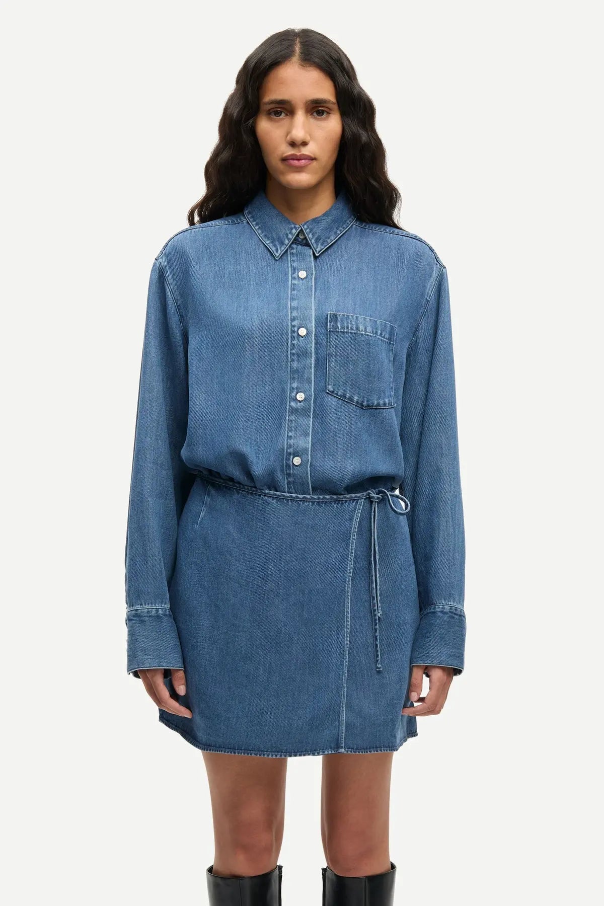 Samsoe Samsoe | Sasky Wrap Dress | Denim