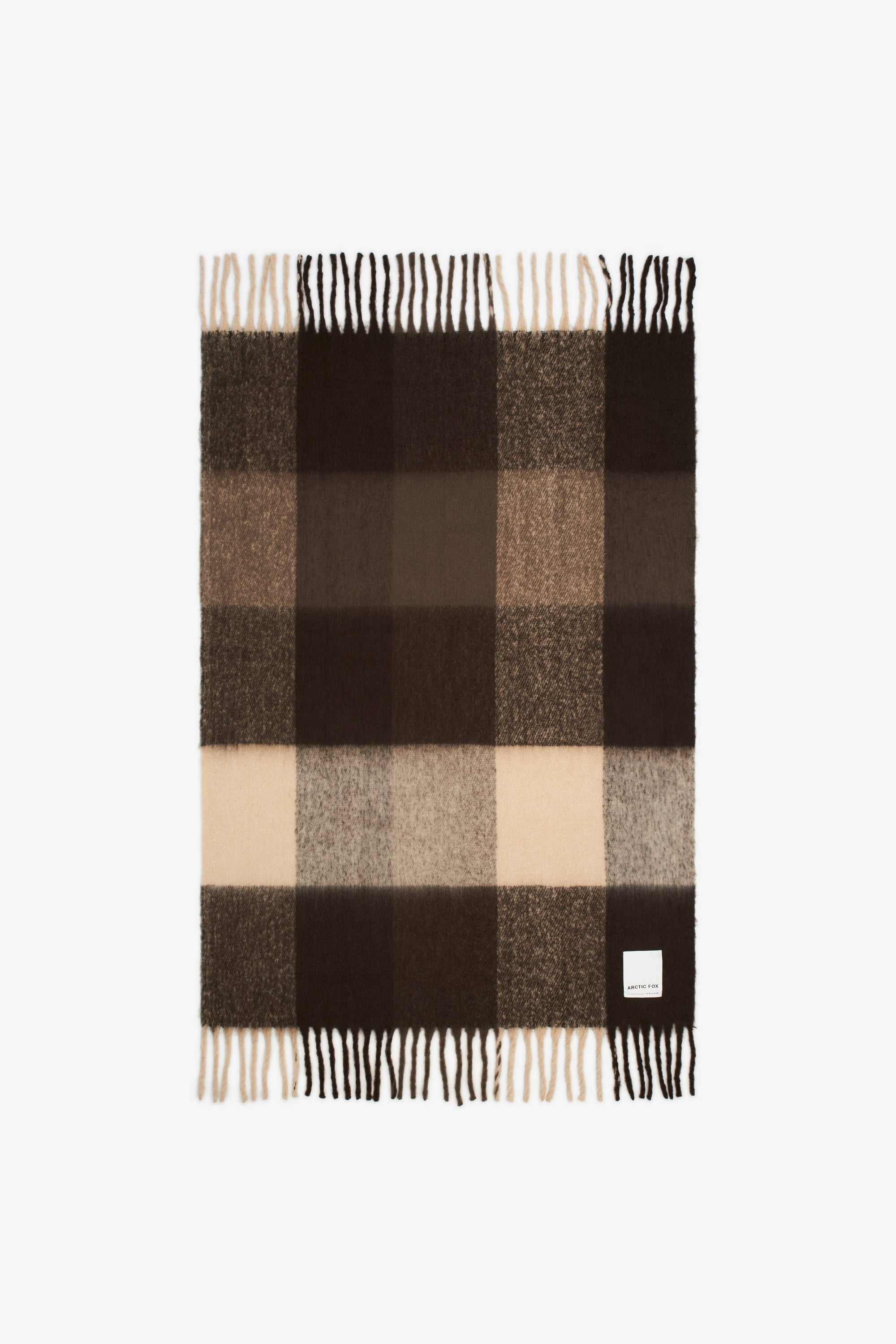 Arctic Fox The Reykjavik Throw - 100% Recycled - Dark Earth Brown