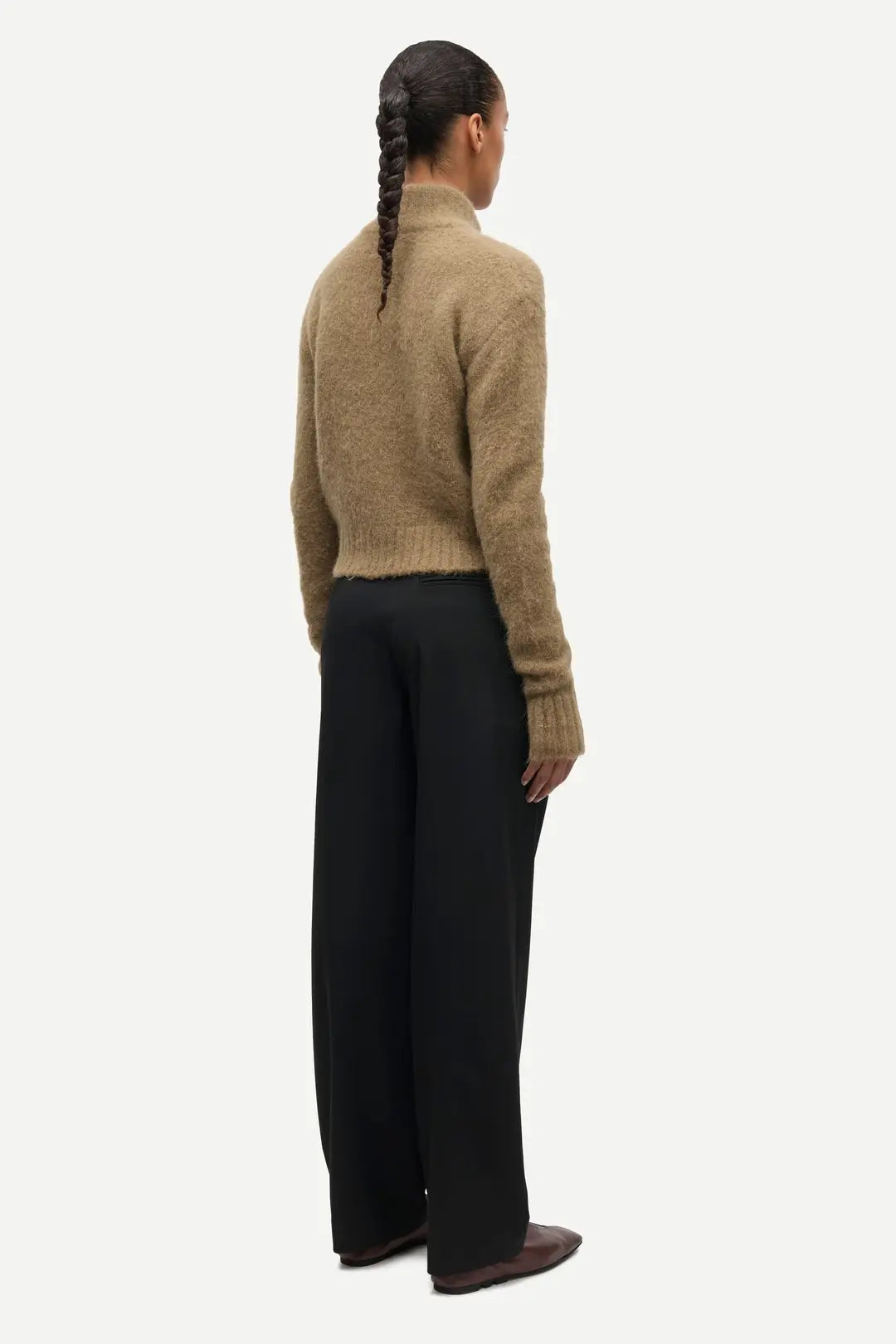 Samsoe Samsoe | Sajeanne Zip Cardigan | Lead Grey