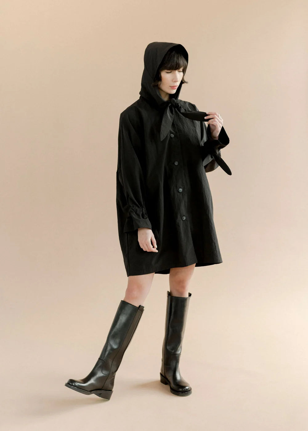 A Bronze Age | Judy Rain Jacket | Black Nylon