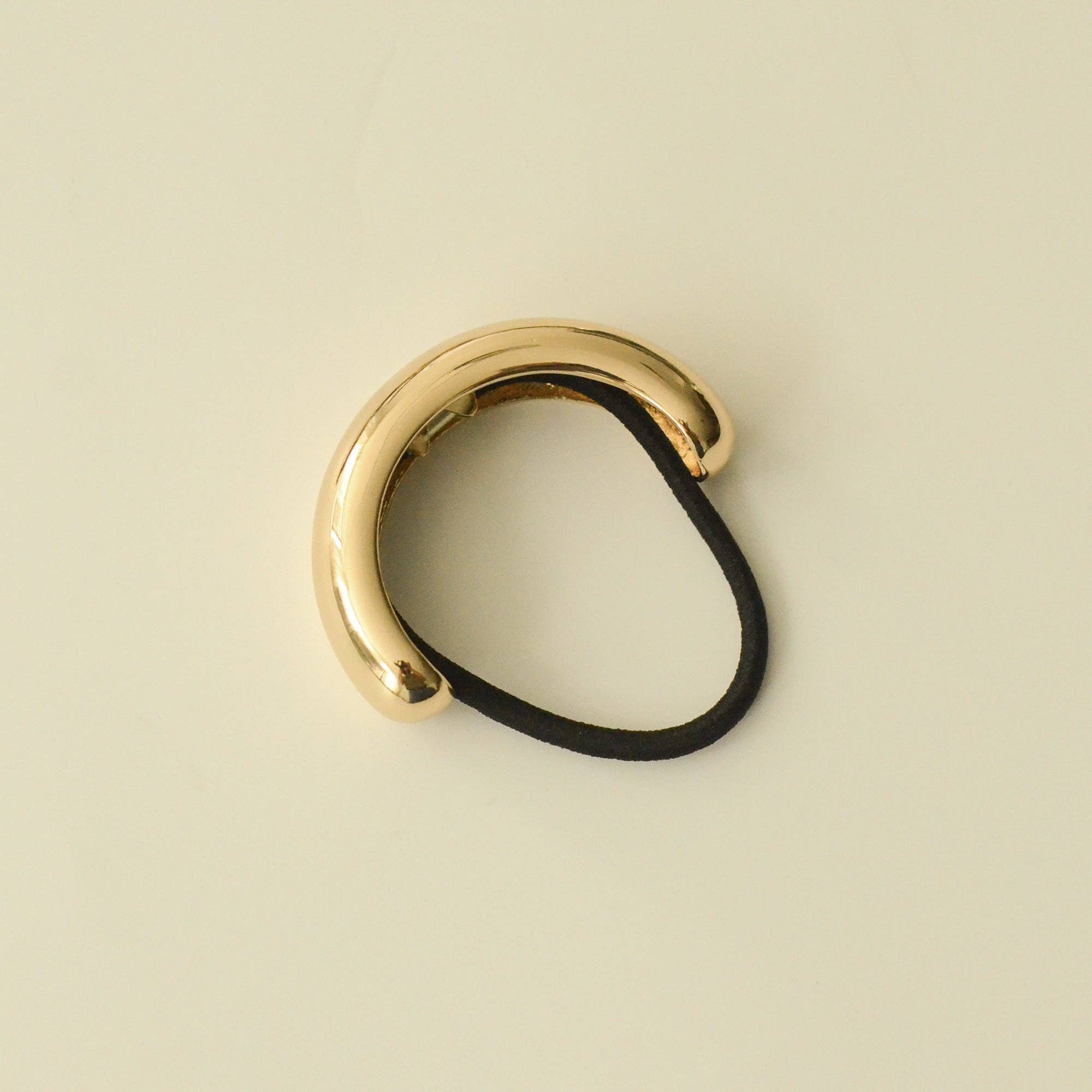 Wide Metal Cuff Hair Tie | Gold