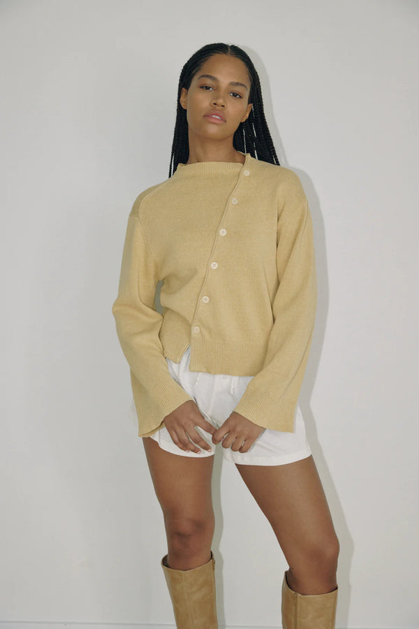 Bohème The Asymmetric Knit | Wheat