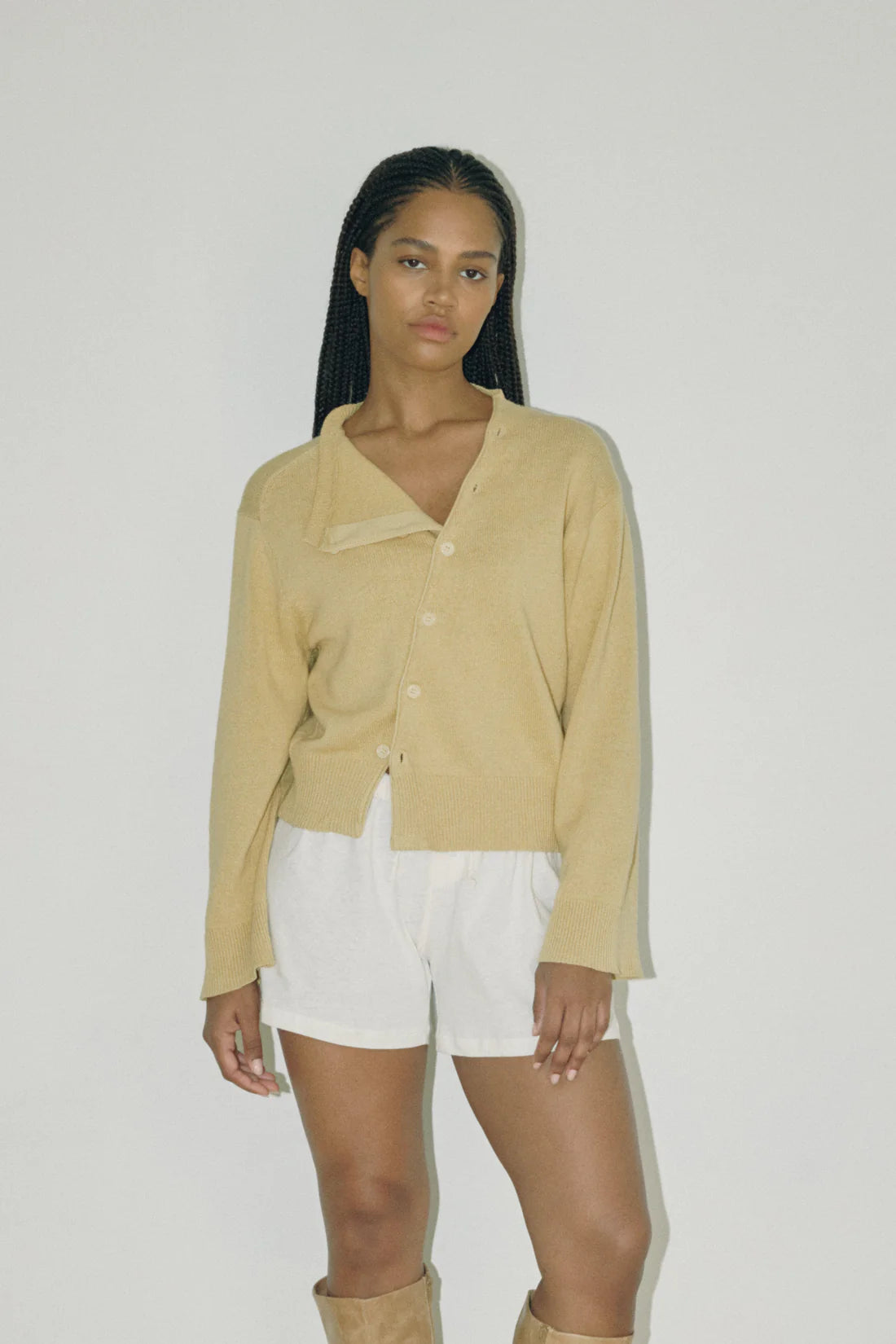 Bohème The Asymmetric Knit | Wheat