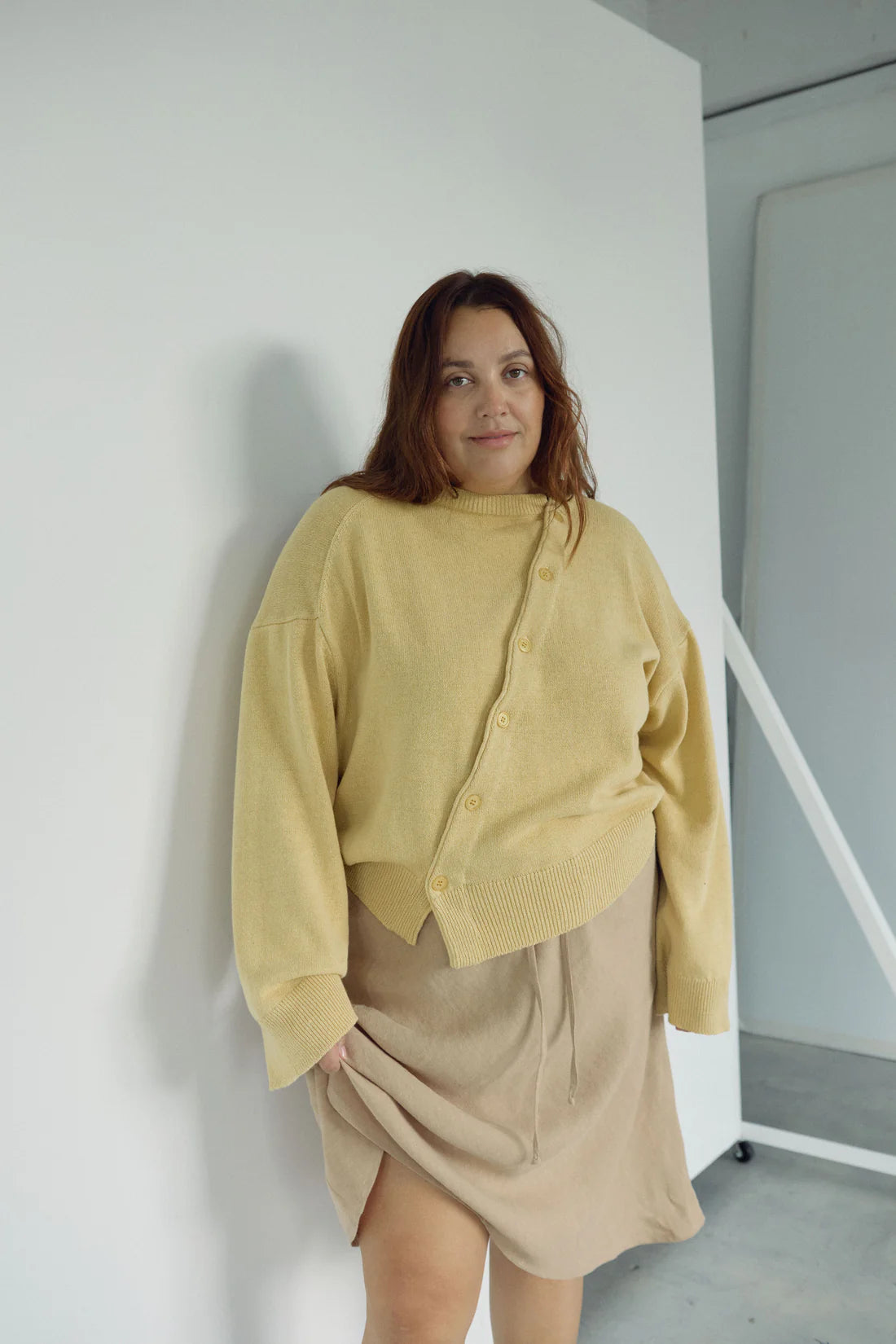 Bohème The Asymmetric Knit | Wheat