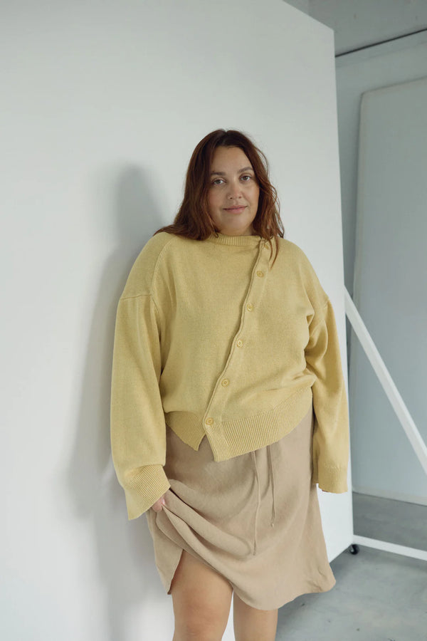 Bohème The Asymmetric Knit | Wheat