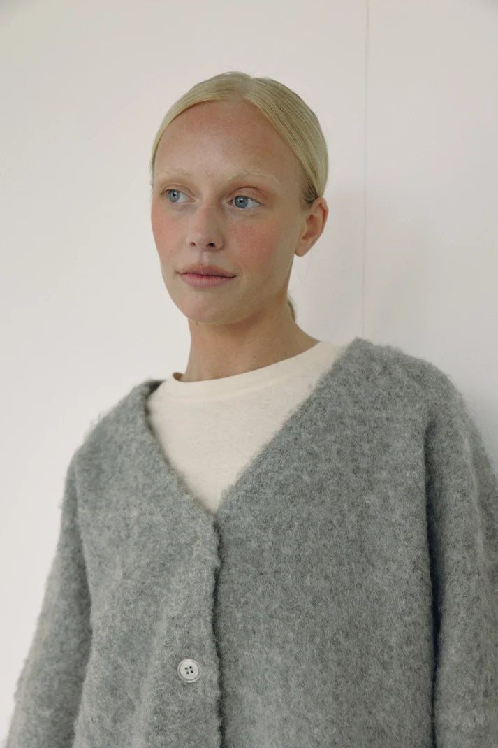 Bohème V Neck Cardi | Grey