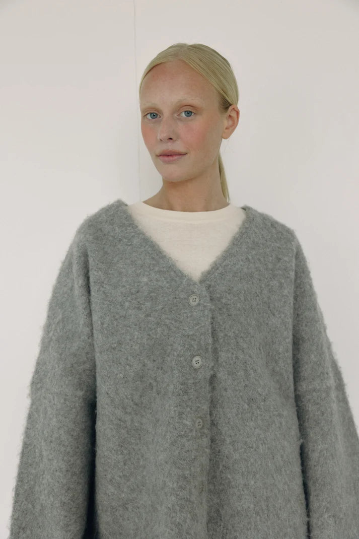 Bohème V Neck Cardi | Grey