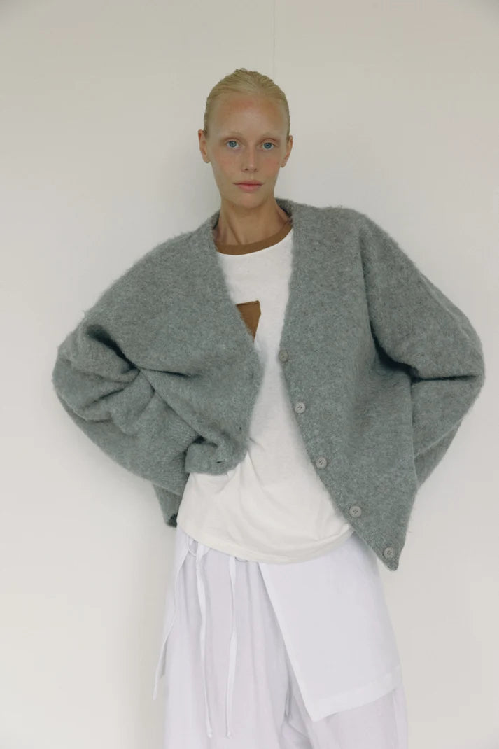 Bohème V Neck Cardi | Grey