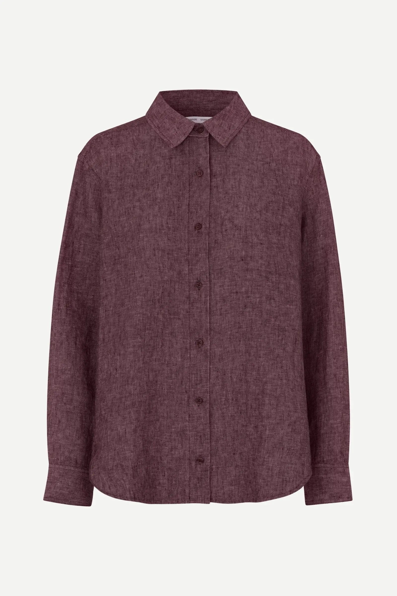 Samsoe Samsoe | Saloves Linen Shirt | Fudge