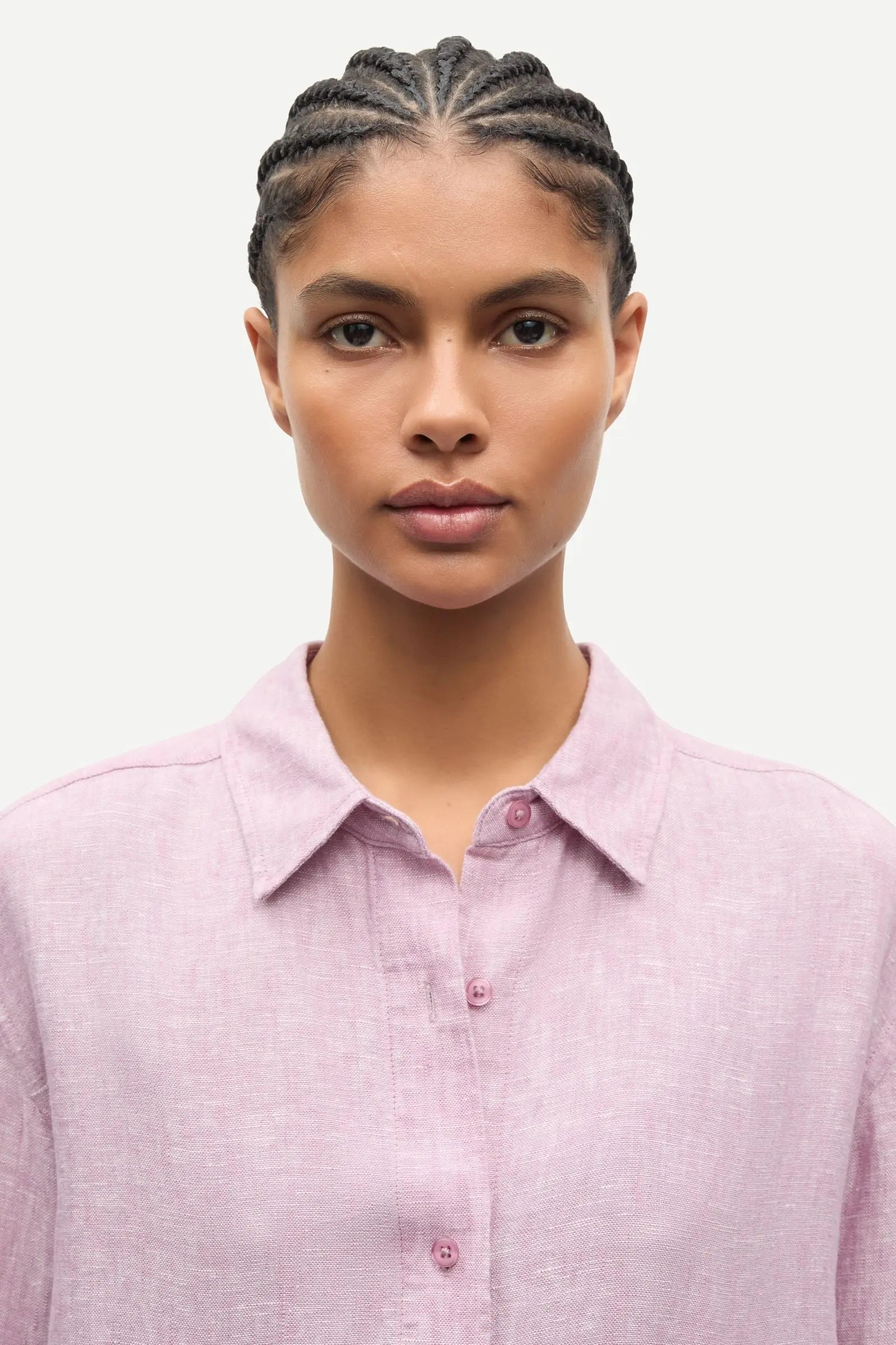 Samsoe Samsoe | Saloves Linen Shirt | Orchid Haze