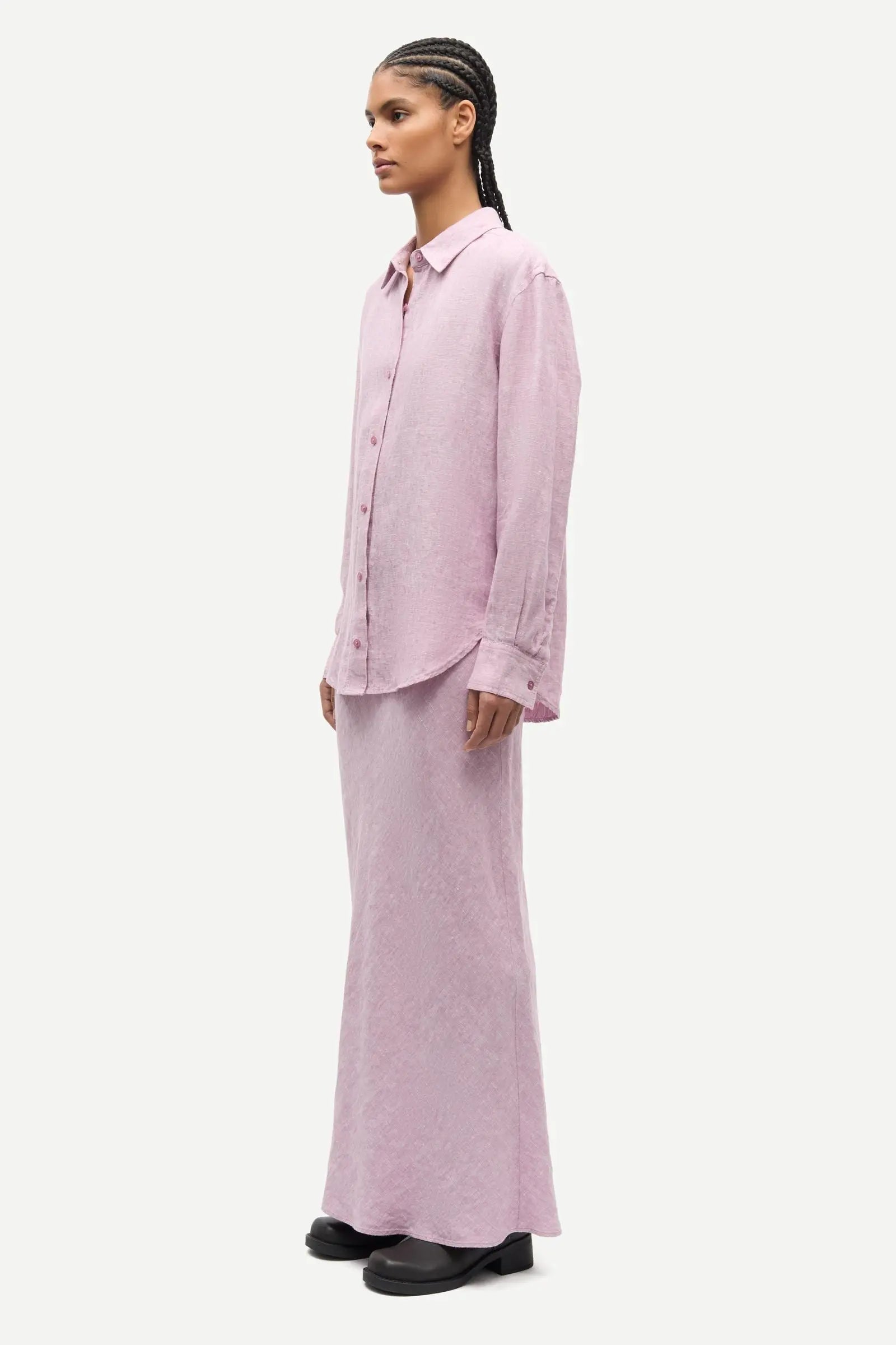 Samsoe Samsoe | Saagneta Linen Skirt | Orchid Haze