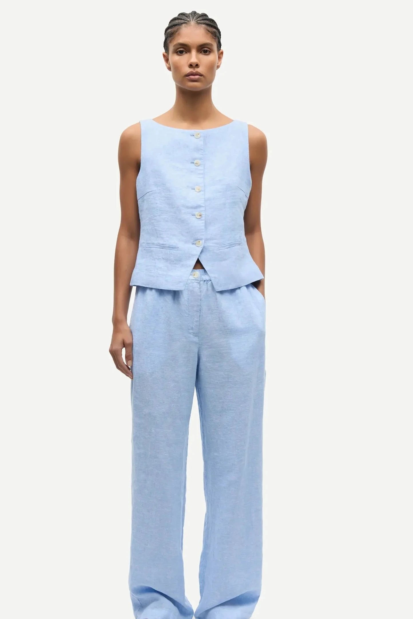 Samsoe Samsoe | Satoves Trouser | Bel Air Bue