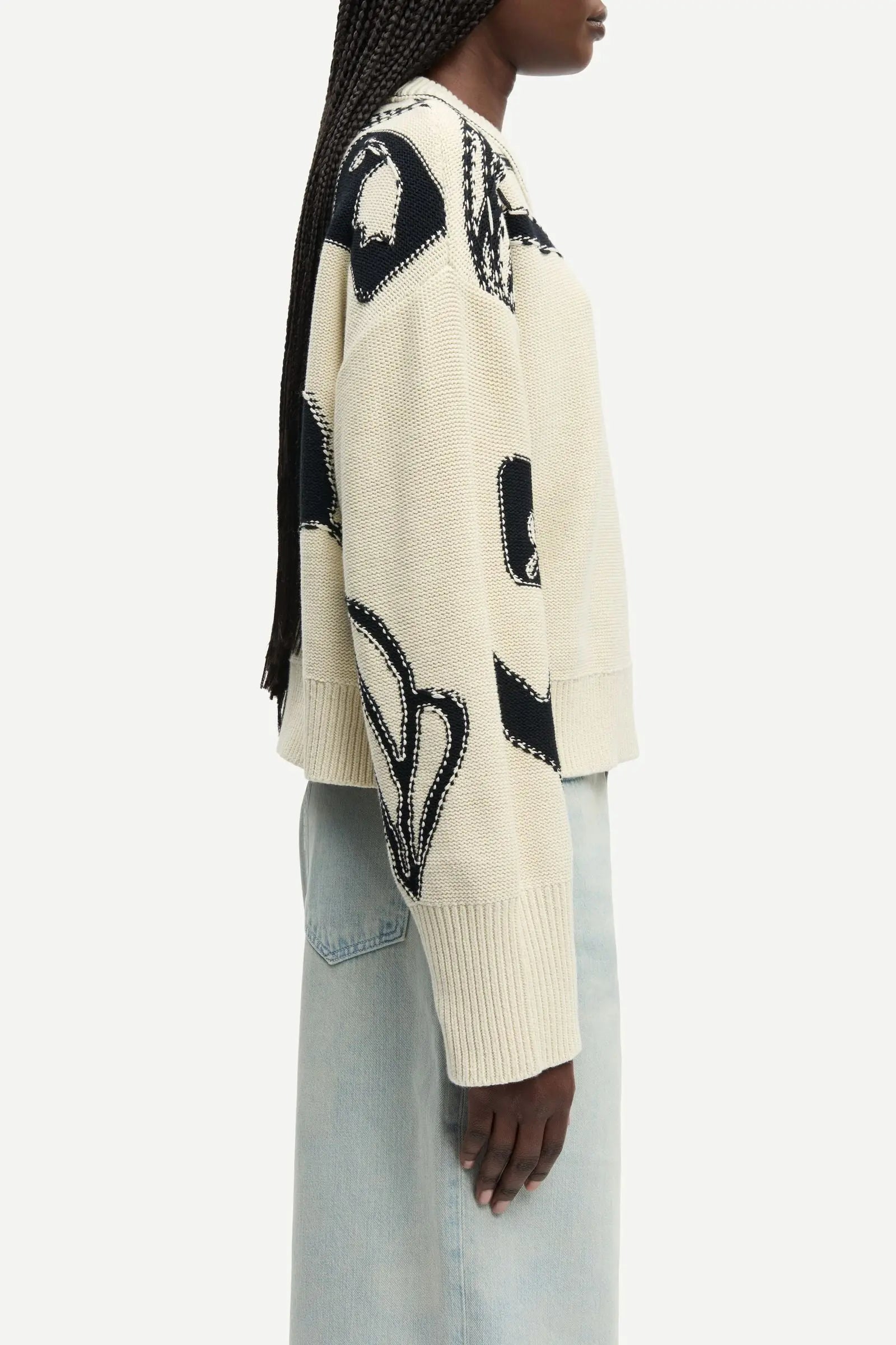 Samsoe Samsoe | Salila Sweater | Cream Ashbloom