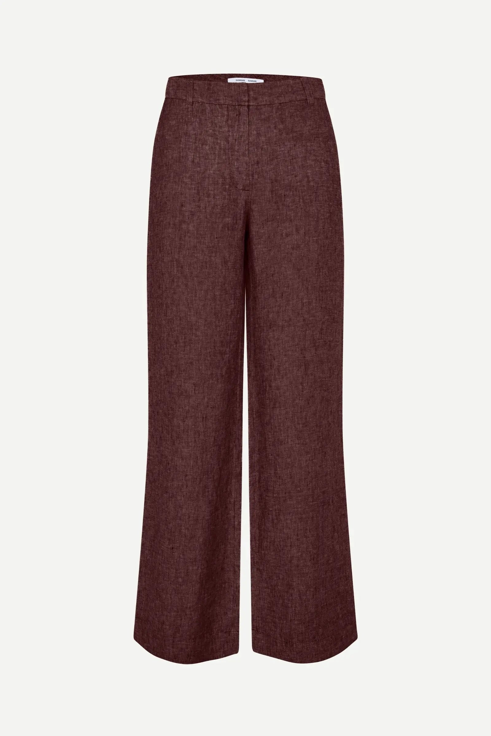 Samsoe Samsoe | Salara Linen Trouser | Fudge