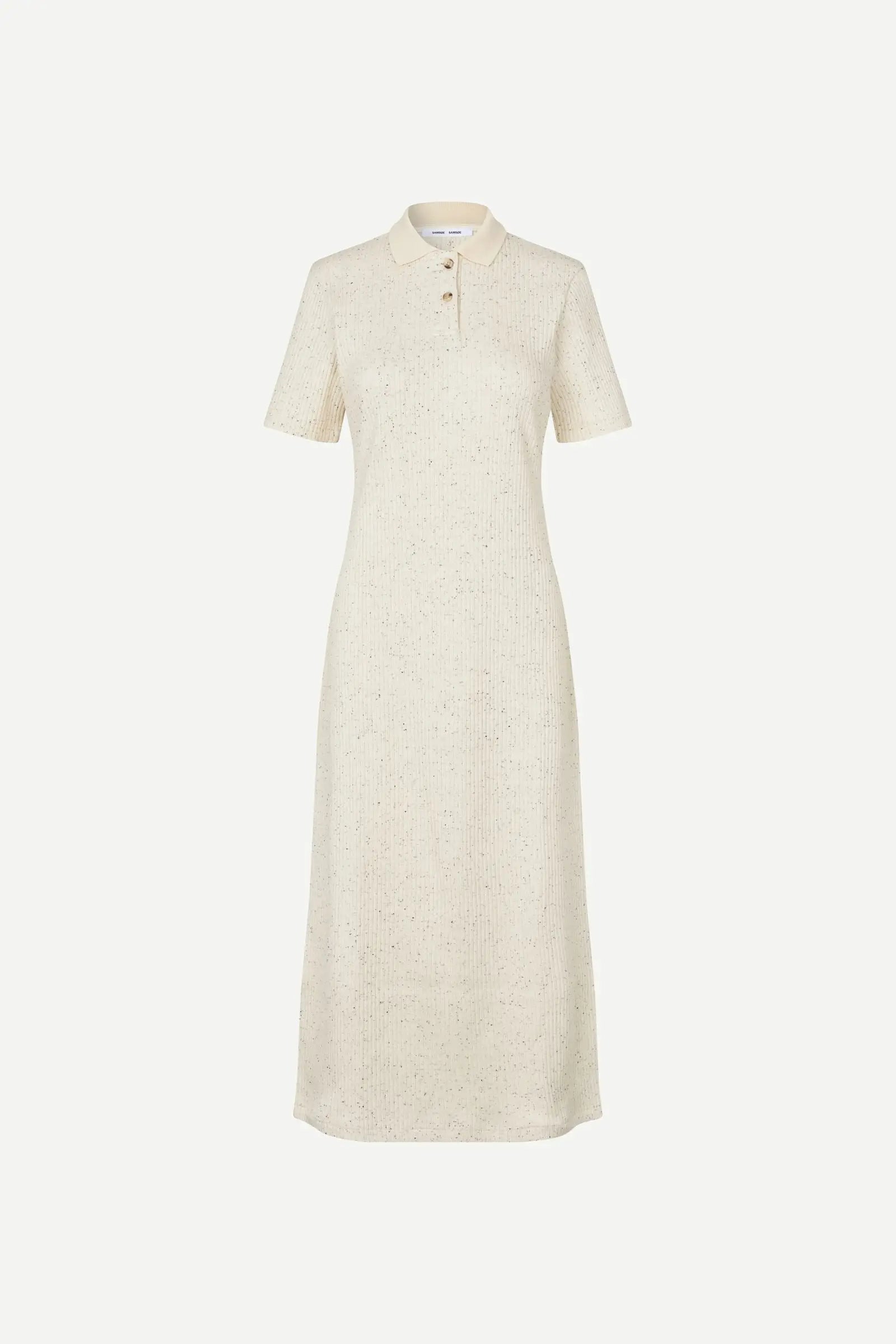 Samsoe Samsoe | Sanell Polo Dress | Egret Melange