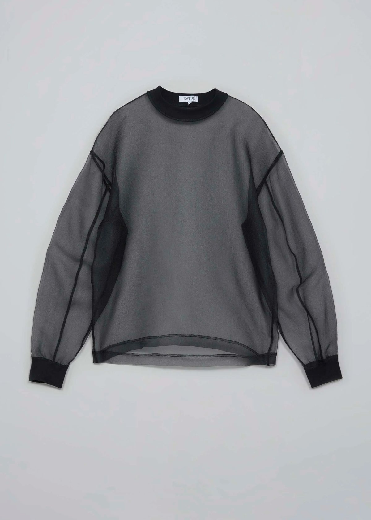 Esthé | Organza Sweatshirt | Black
