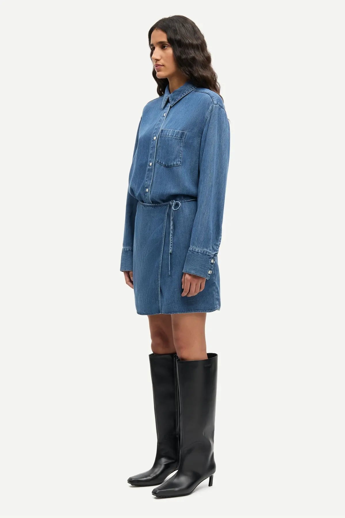 Samsoe Samsoe | Sasky Wrap Dress | Denim