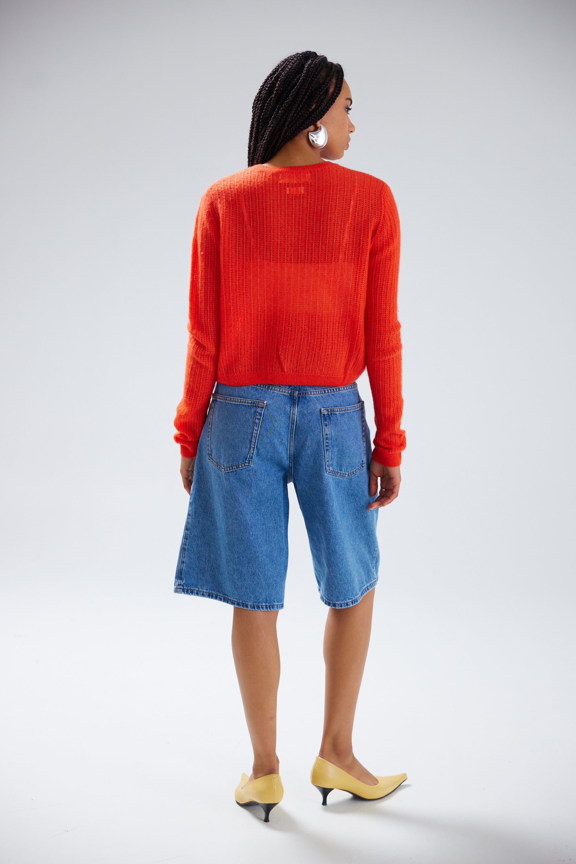 Colorush| Amara Stitched Cashmere Crew Sweater