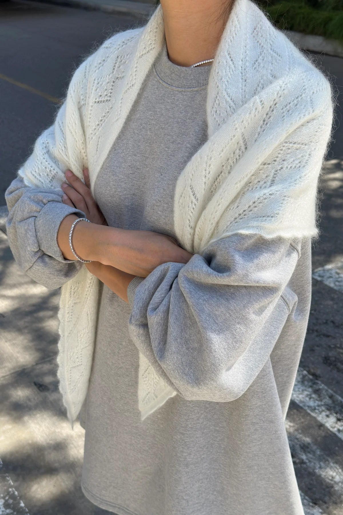 Le Bon Shoppe | Mohair Pointelle Ivory