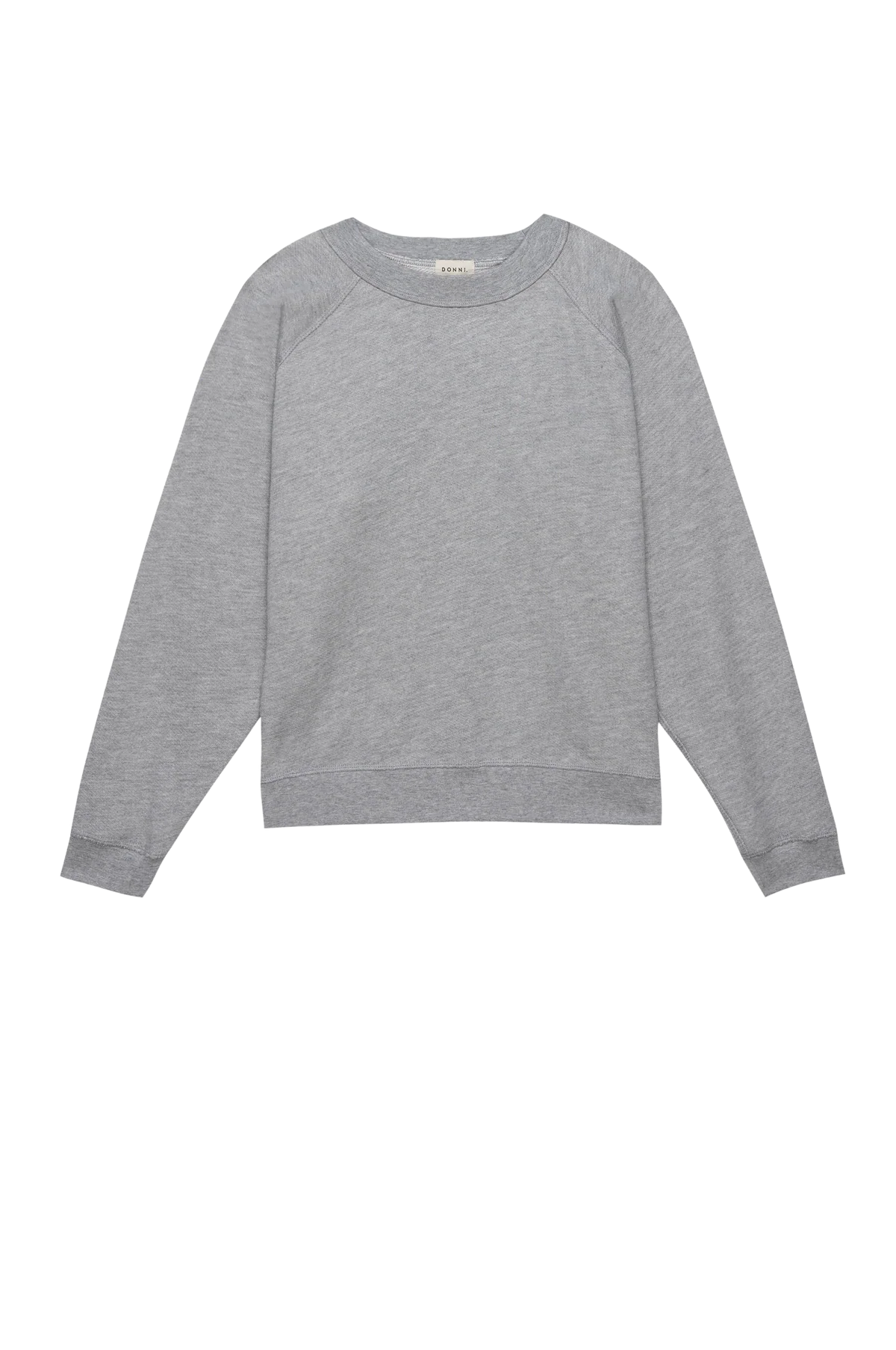 Donni| The Eco-Terry Crewneck| Heather Grey
