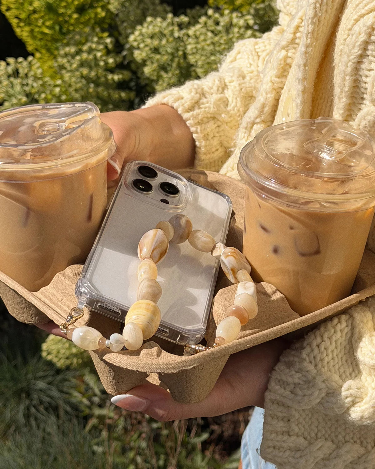 Leah Alexandra | Phone Wristlet | Butterscotch Cream
