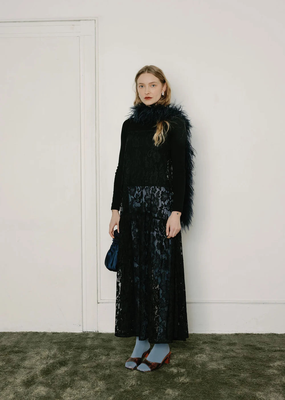 A Bronze Age | Corinne Dress|  Black Lanai Lace