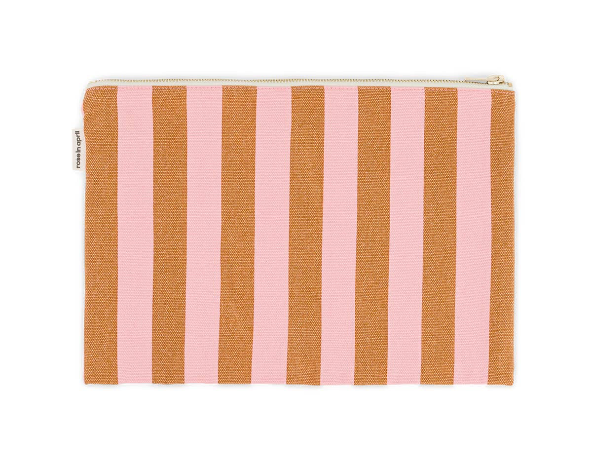 The Big Pouch | Strawberry Stripe