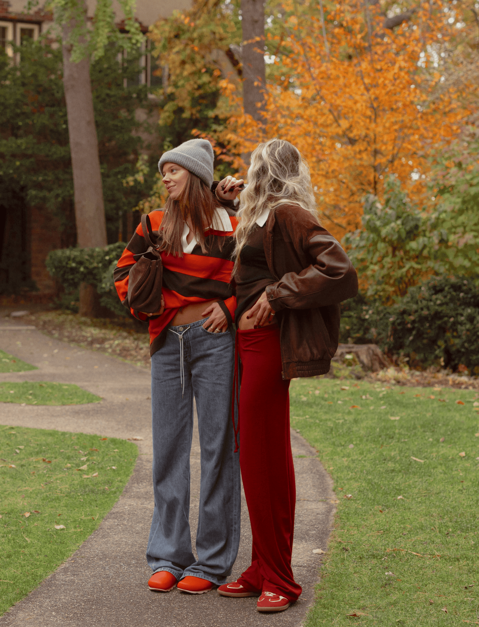 Apres June | Cashmere Rugby Stripe | Aperol & Cocoa