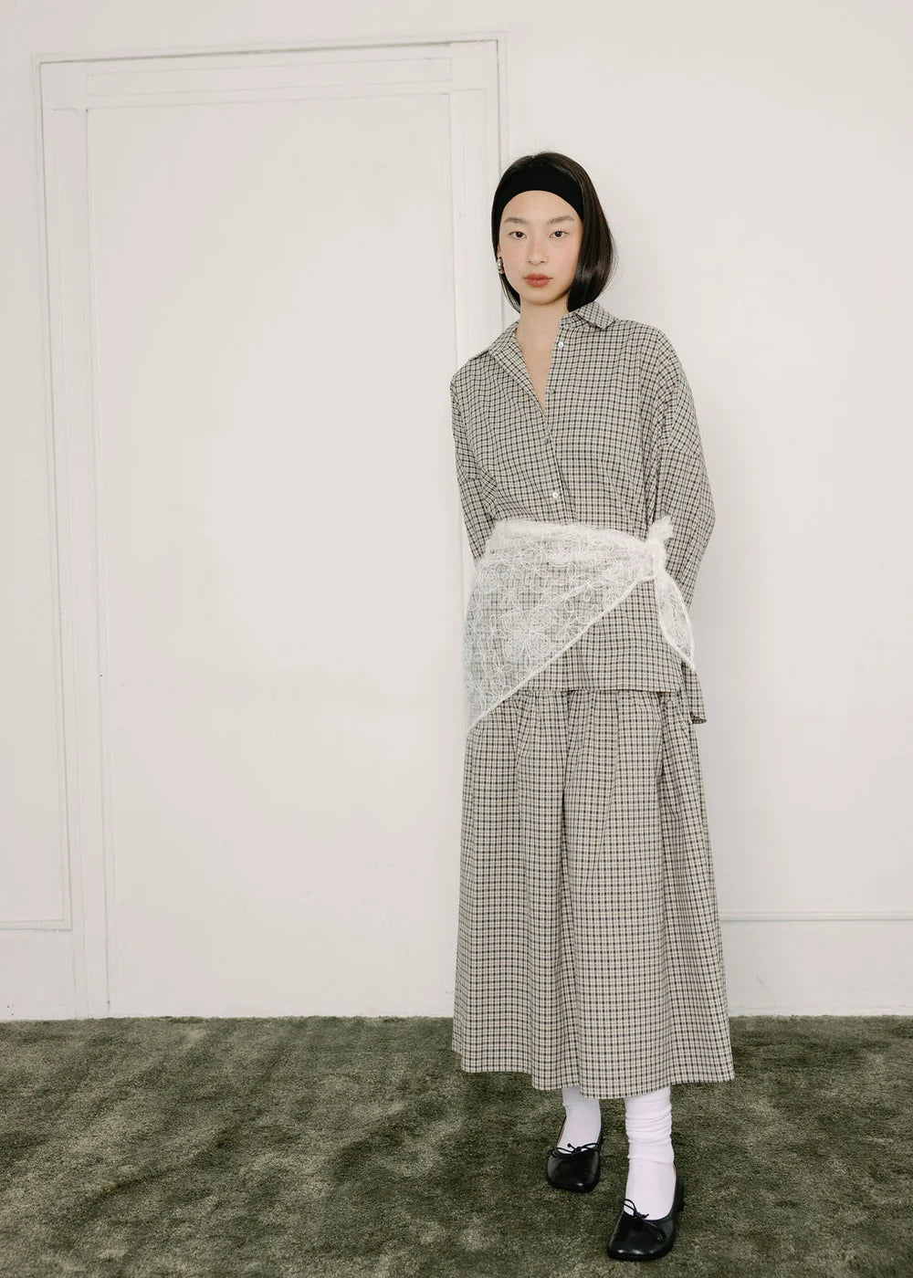 A Bronze Age | Field Skirt|  Sandy Plaid