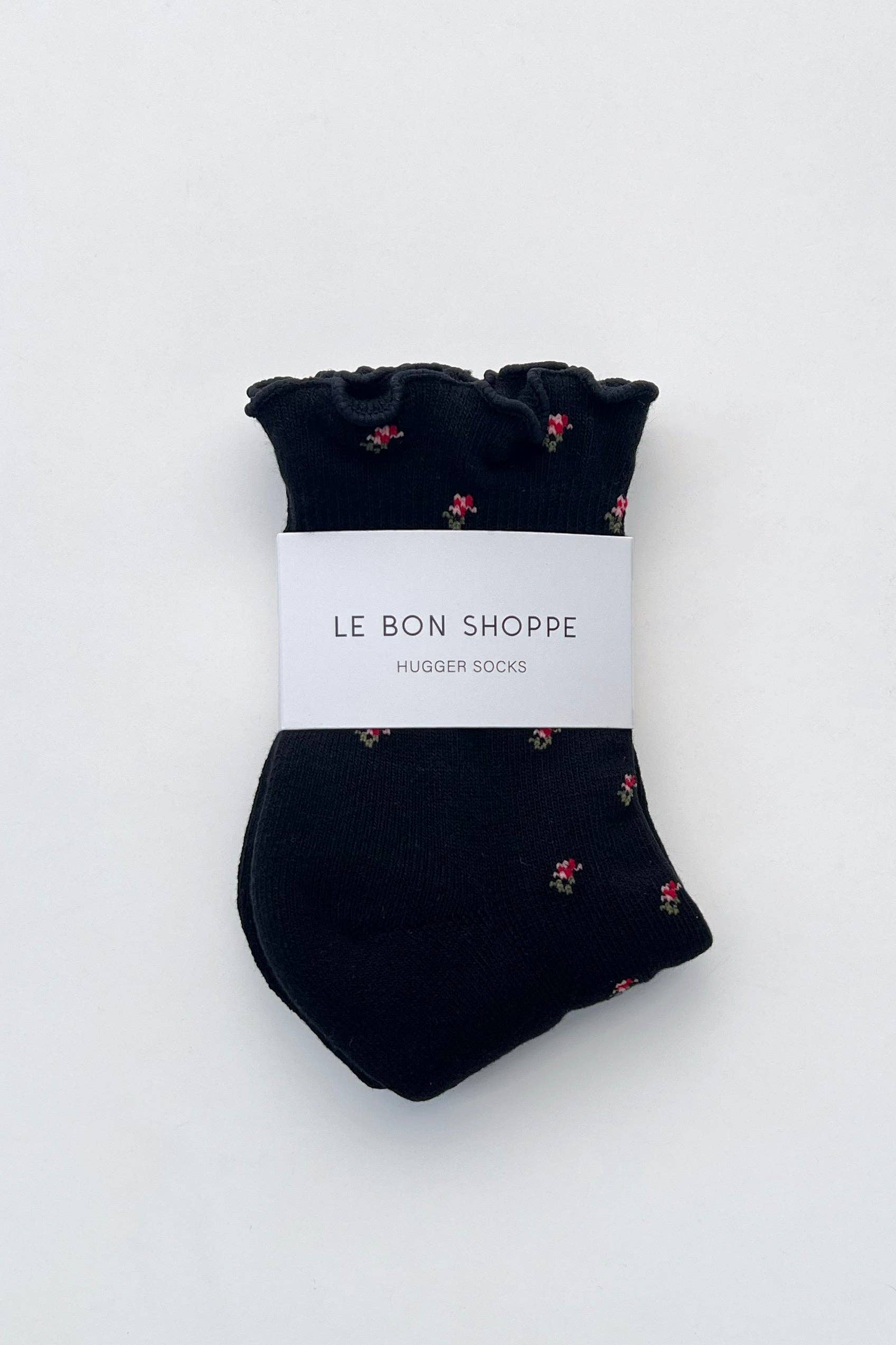 Le Bon Shoppe | Petal Ruffled Hugger Crew Socks