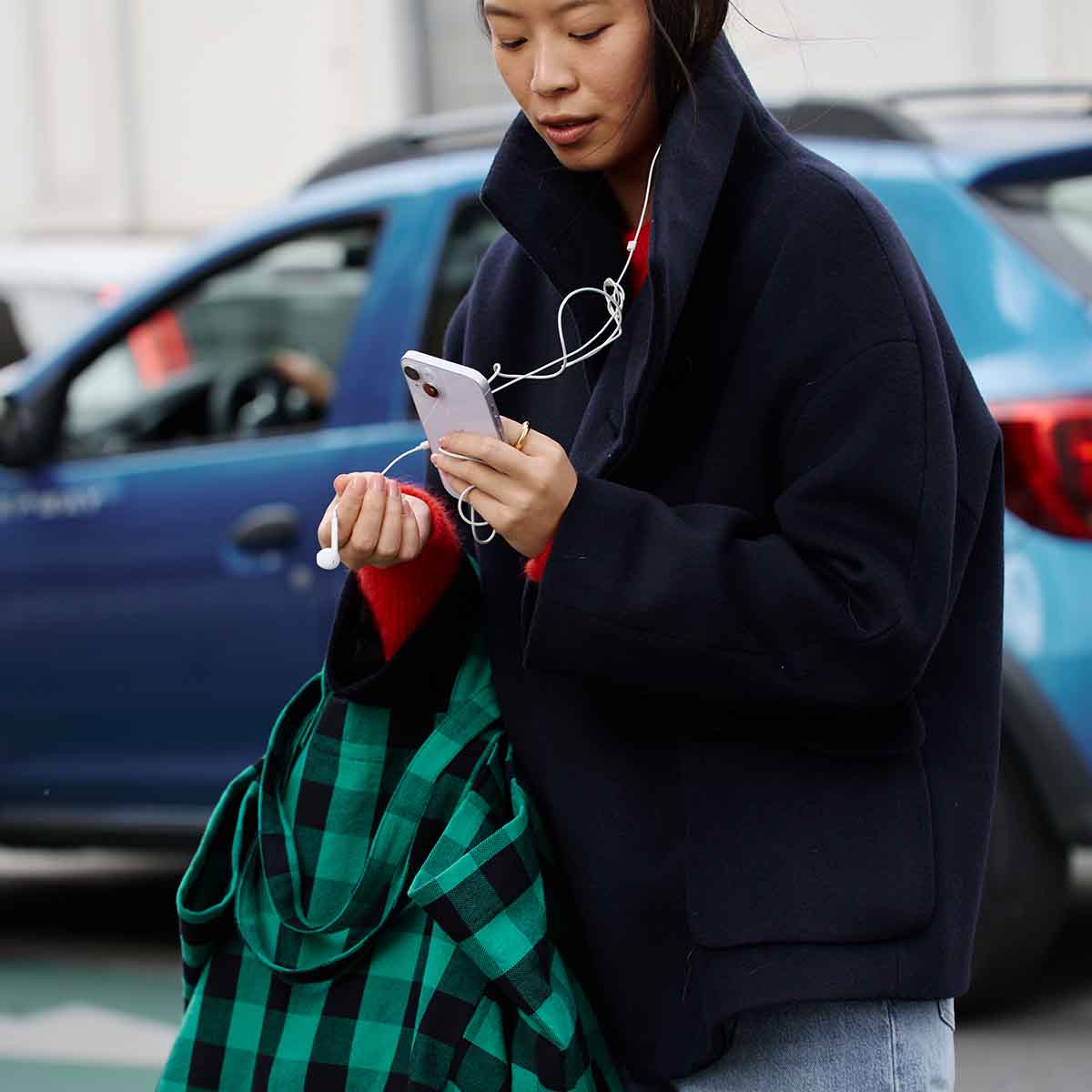 The Big Bag | Vichy Green