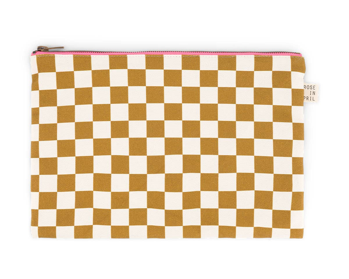 The Big Pouch | Caramel Checker