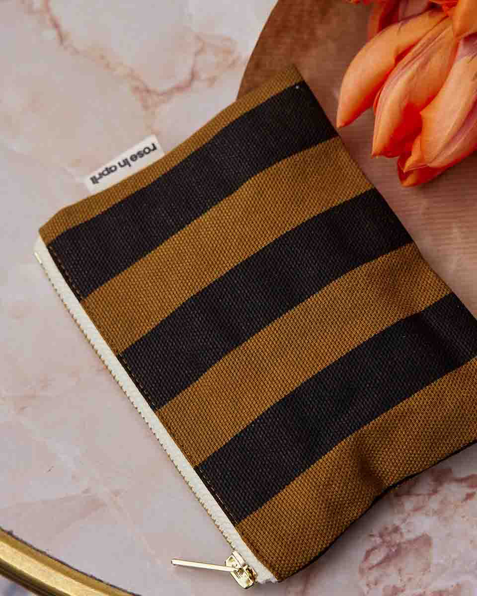The Mini Purse | Cumin Stripe