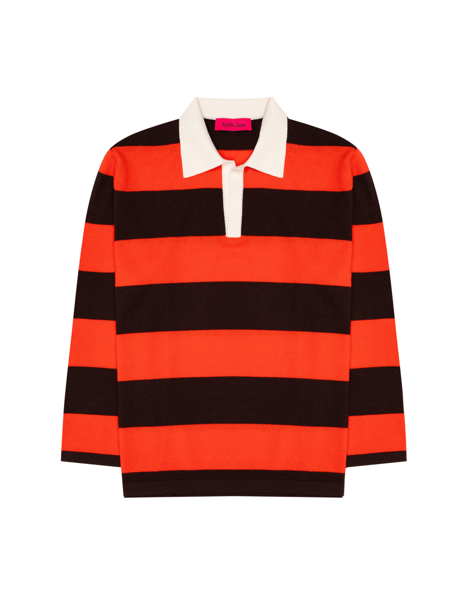 Apres June | Cashmere Rugby Stripe | Aperol & Cocoa