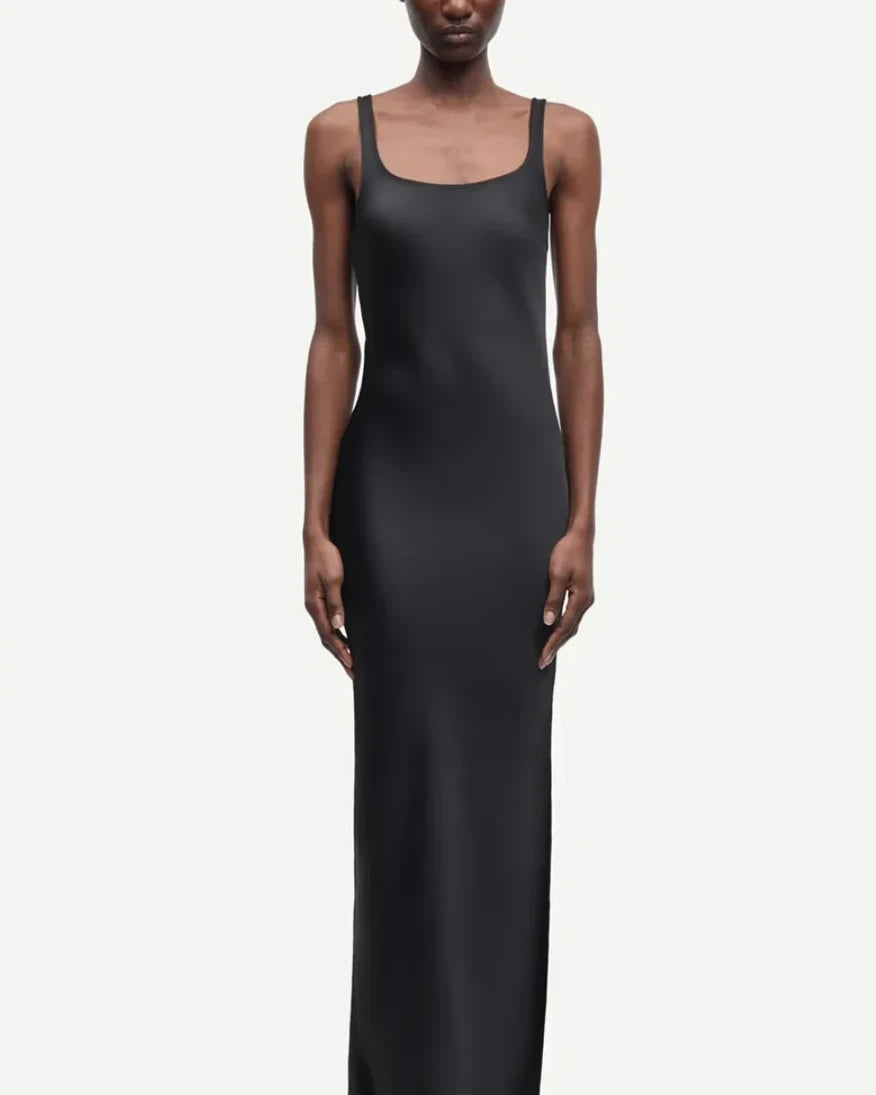 Samsoe Samsoe | Sunna Satin Dress | Black