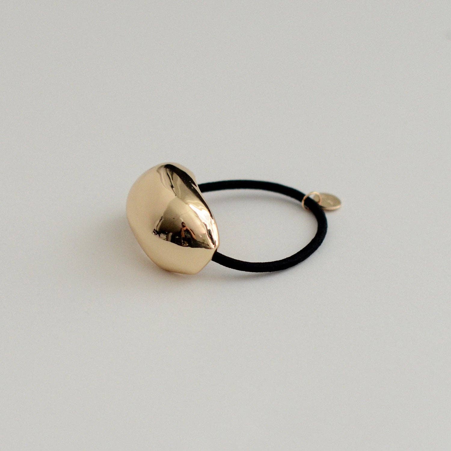 Dome Metal Hair Tie | Gold