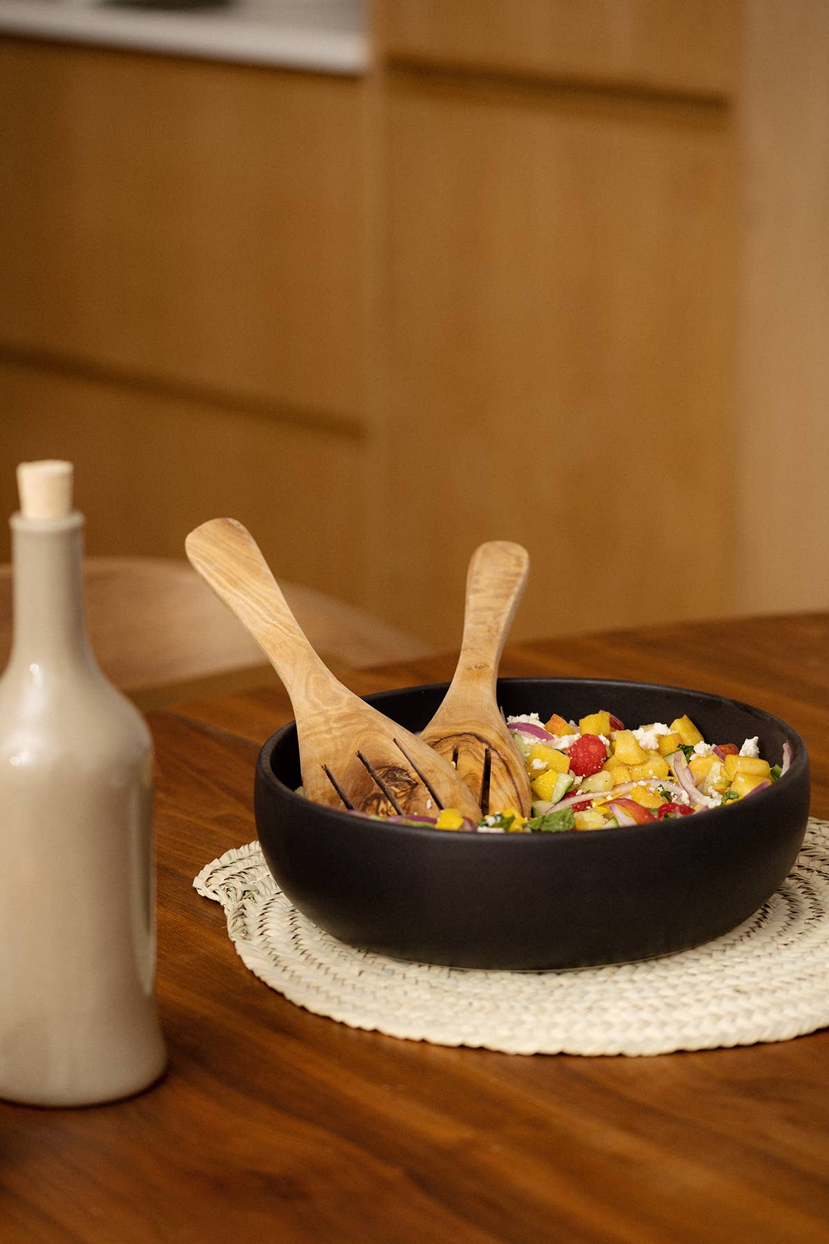 Shallow Serving Bowl | Matte Black