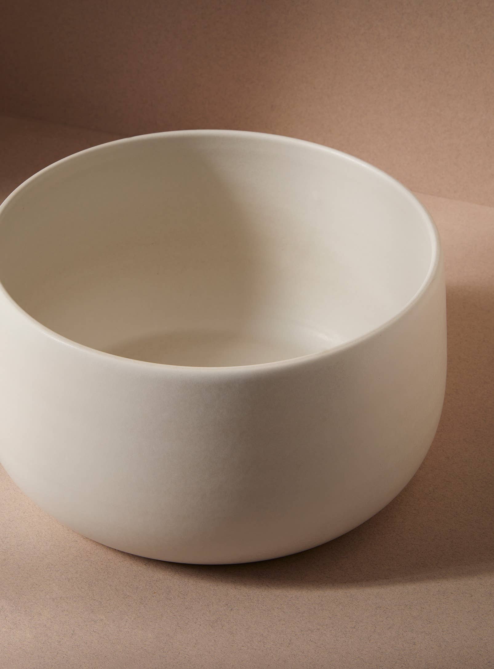 Deep Stoneware Serving Bowl | Matte White