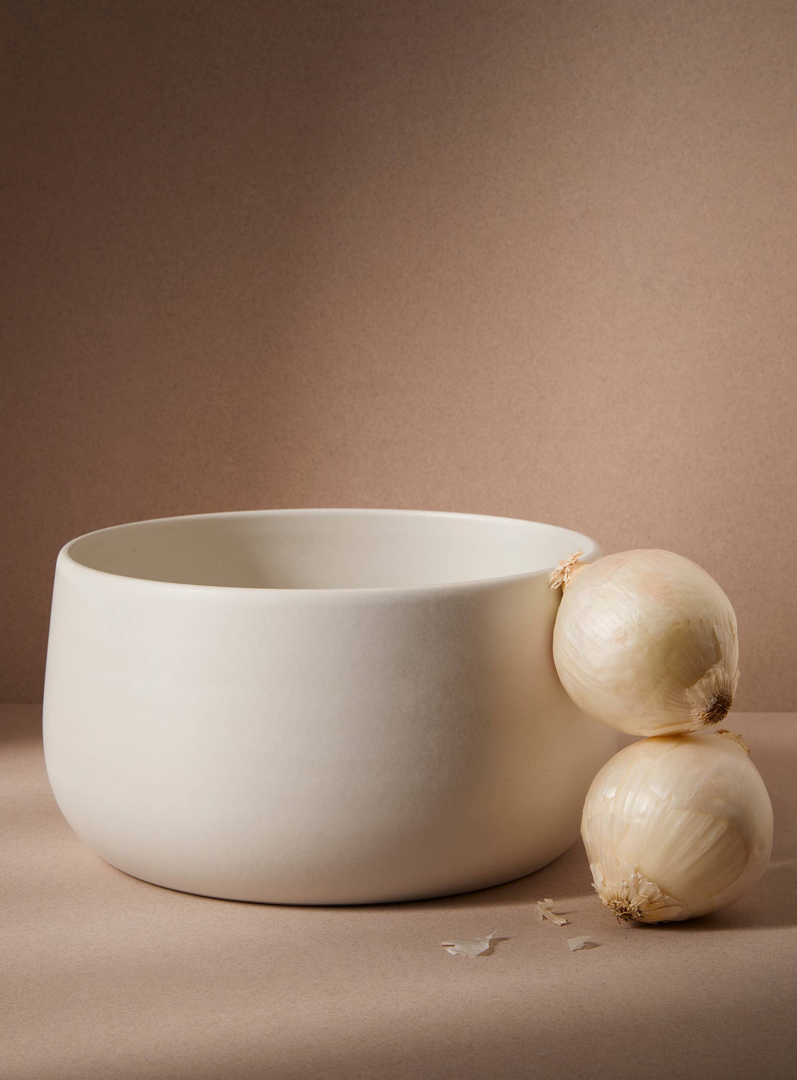Deep Stoneware Serving Bowl | Matte White