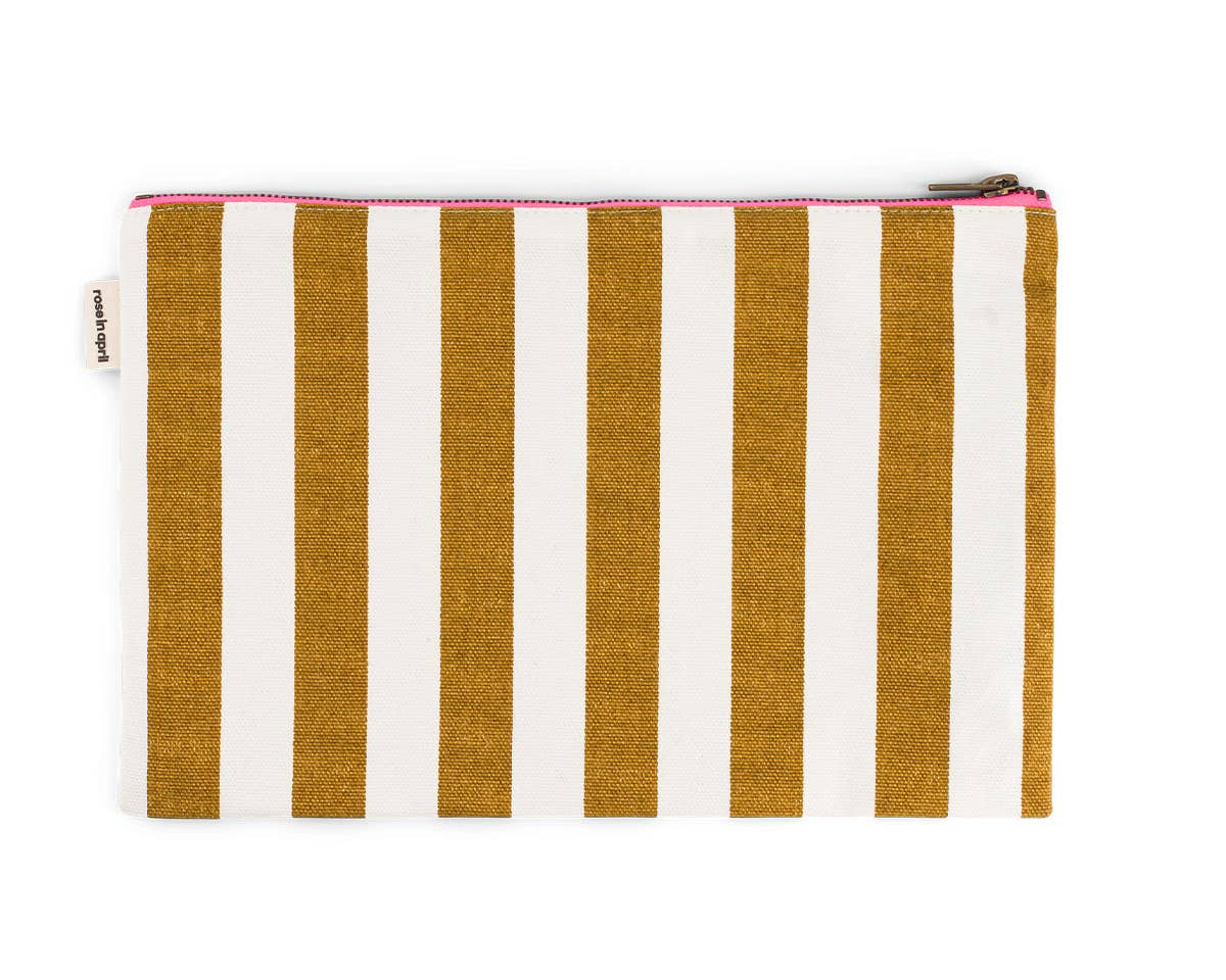 The Big Pouch | Caramel Stripe