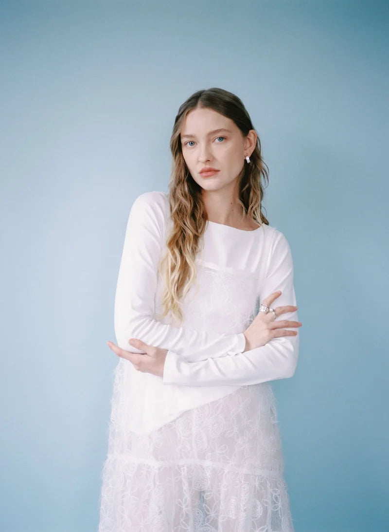 A Bronze Age | Corinne Dress| Frost Floral Lace